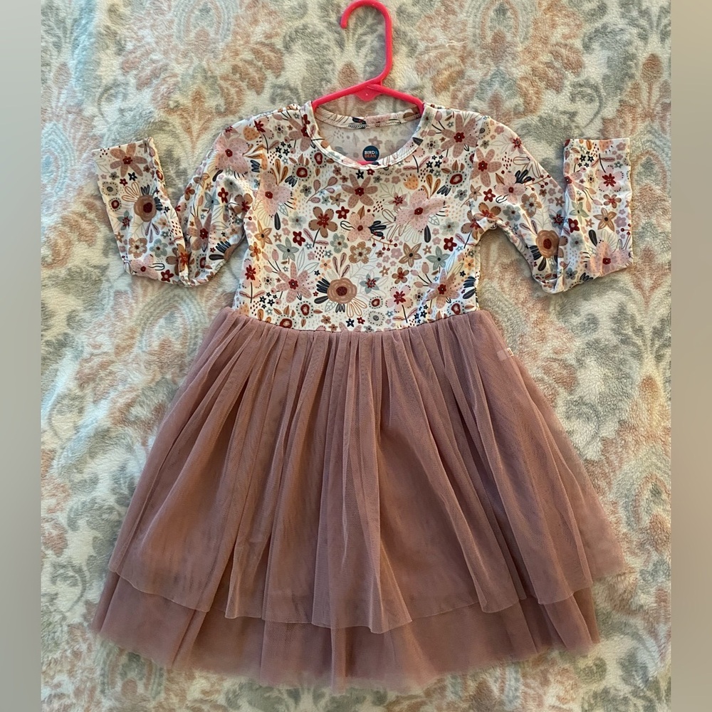 Adorable Floral Long Sleeve Dress for Kids